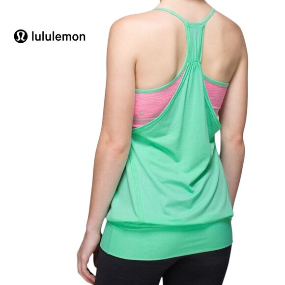 Lululemon No Limits Tank Wee Are From Space Neon Pink Opal  size 4 / xs - Picture 1 of 11
